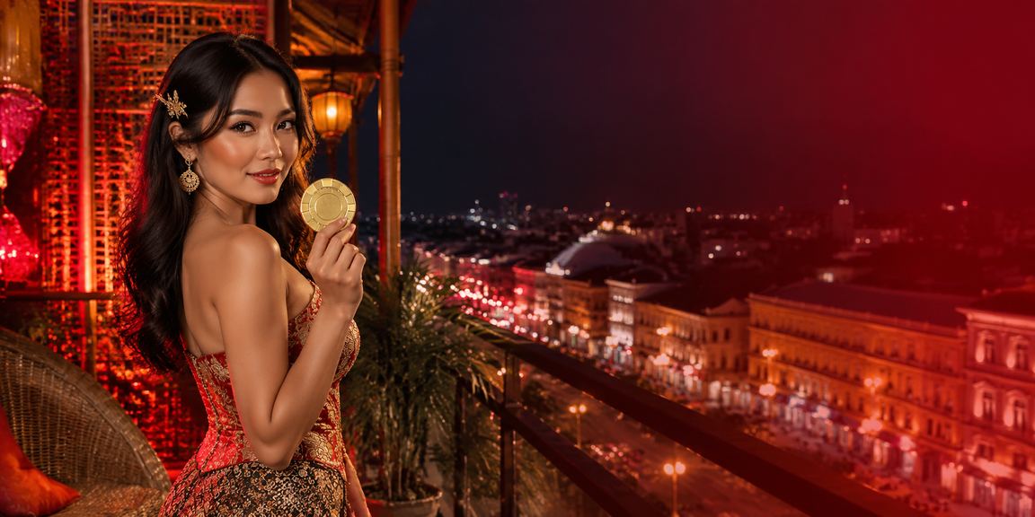 Suasana taruhan lotre online yang seru dengan model Indonesia di malam hari penuh antusias