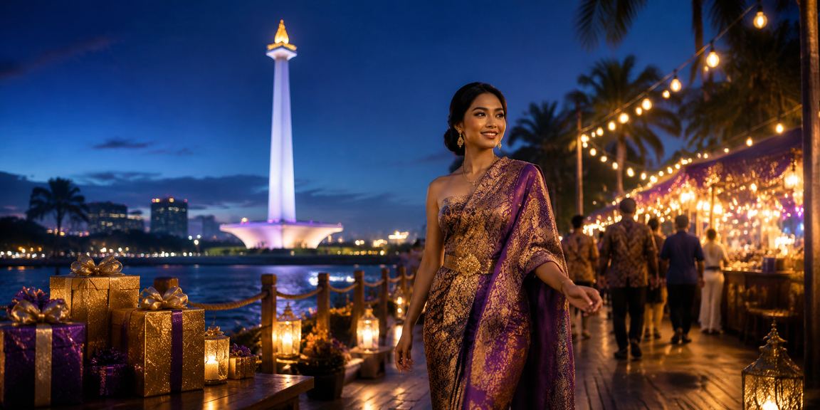 Hiburan malam pasar malam dengan permainan casino dan promosi bonus yang ramai dan berwarna